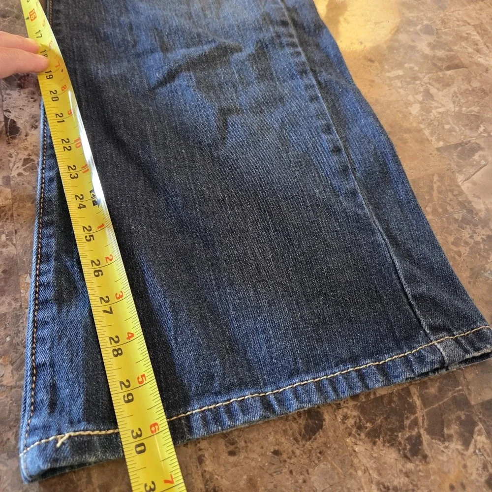 Levi's sz 16M women's Low Flare 542 jeans flap pocket stretch Y2K